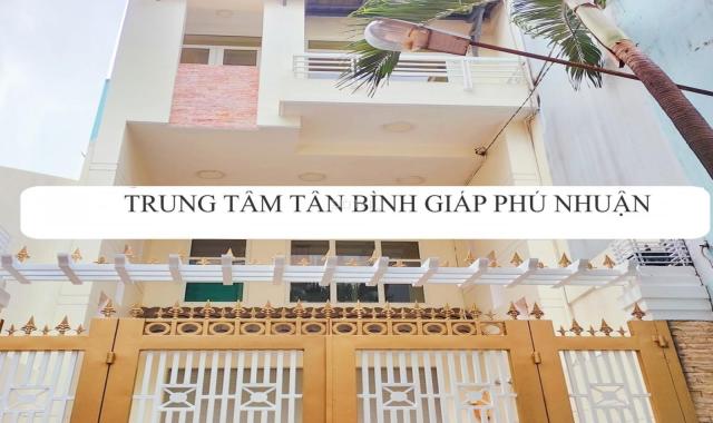 BÁN NHÀ MẶT TIỀN KINH DOANH 4 TẦNG 100M2 TRUNG TÂM TÂN BÌNH GIÁP PHÚ NHUẬN NHỈNH 14 TỶ