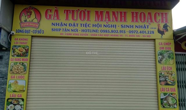Chính chủ cho thuê đất lâu dài giá rẻ tại đường Bắc Nam, TT Quốc Oai, Hà Nội.