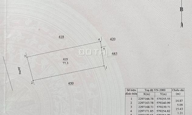 Đất Trung Thịnh, Trường Thịnh, Ứng Hòa, 77m2, ôtô KD, 1.55 tỷ