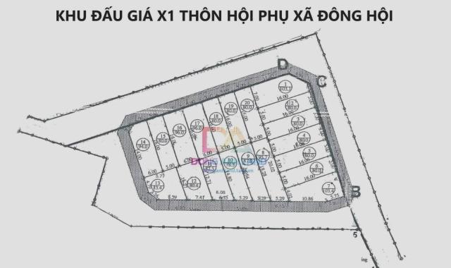 Bán lô góc đấu giá X1 Hội Phụ Đông Anh gần Vinhomes Cổ Loa.