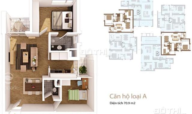 Bán căn hộ 71m2 , 2 ngủ 2 vệ sinh - Chung cư Rừng cọ Ecopark - Giá tốt chỉ 1.730 bao sang tên