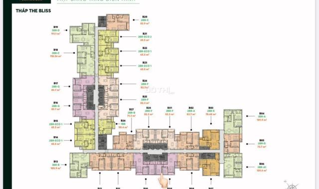 Bán căn góc, 2 phòng ngủ, Urban Green tầng cao, view thoáng về công viên & Bình Duong