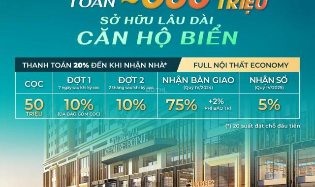 Hot! Chỉ TT 35% dừng lại sở hữu lâu dài căn hộ Vung Tau Centre Point, full nội thất - LH: 0983076ại