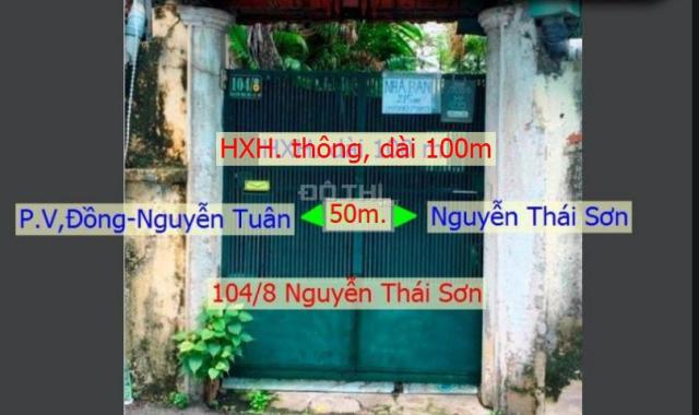 215m2/13 tỷ, 104/8 Nguyễn Thái Sơn. P.03, ngay BV.175.