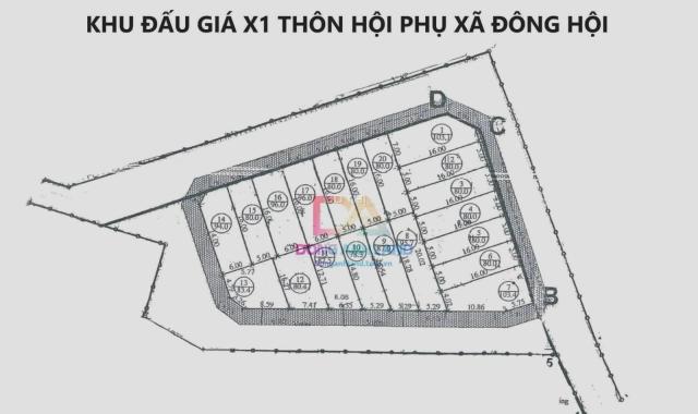 Bán lô góc đấu giá X1 Hội Phụ ngay sát Vinhomes Cổ Loa Đông Anh.