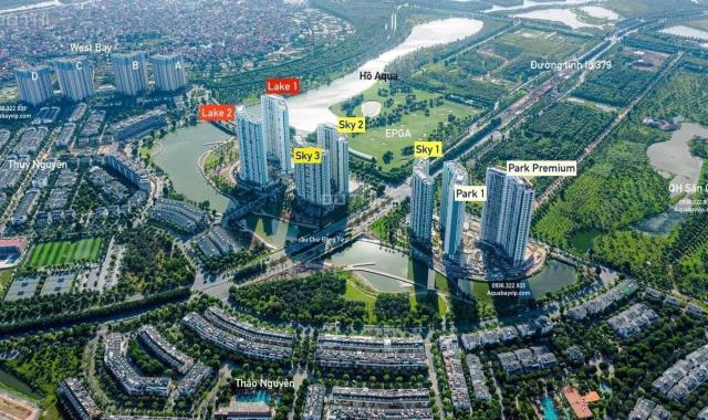 Bán căn hộ View trực diện GOlf và Hồ - 76m2 sử dụng - Chung cư Aqua Bay Sky Residences, KĐT Ecopark