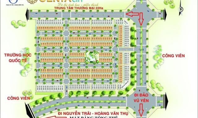 Bán căn liền kề centa city thuỷ nguyên giá 3,5ty, 3 tầng .75m2