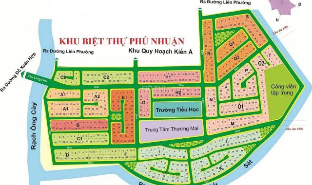 Bán đất Phú Nhuận plb quận 9 mặt đường 20 mét đối diện xéo TT thương mại