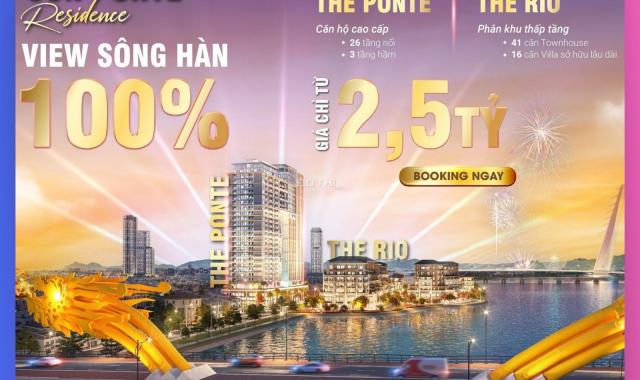 Nhận đặt chỗ 100% view sông, cầu Rồng căn hộ HH3 Sun Ponte Đà Nẵng chiết khấu ngay 1- 3%