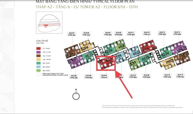 119m2 - Căn 3 phòng ngủ lớn nhất tại khu Diamond Alnata Celadon City: View Đông Nam,CK2%+100tr