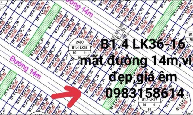 Chính chủ cần bán B1.4 KĐT Thanh Hà