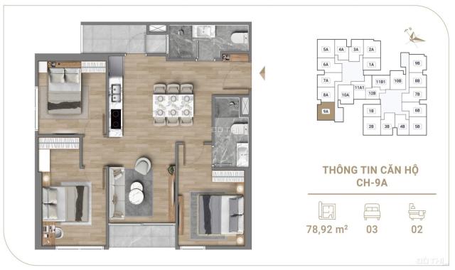 Căn hộ 2 PN Fibonan ký trực tiếp chủ đầu tư - Hỗ trợ lãi suất 0% 24 tháng-20% ký HĐMB