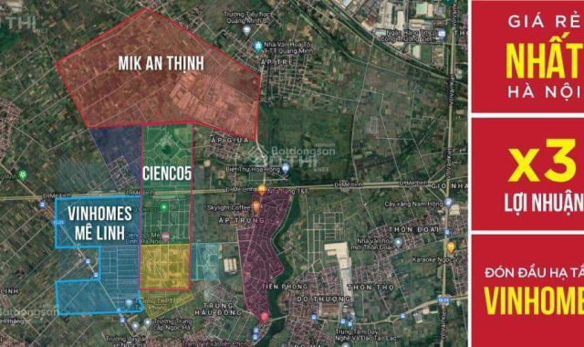 Chính chủ cần bán lk11 khu A Cienco5 Mê Linh - Hàng hiếm, giá đầu tư