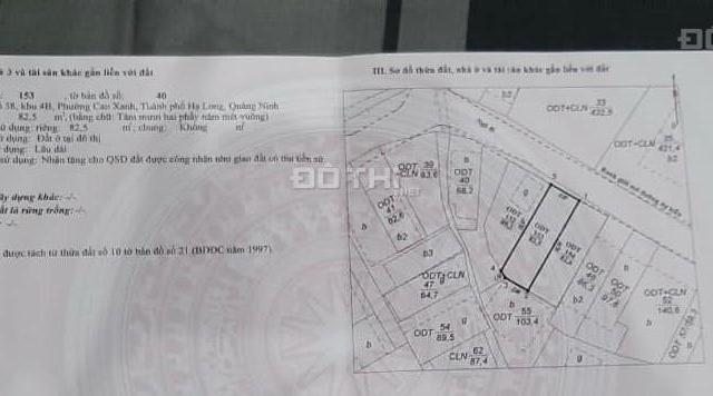 BÁN ĐẤT NGÕ 28 CAO XANH,P.CAO XANH. ĐƯỜNG OTO ĐỖ CỬA. DT:82.5M2,MT:5M