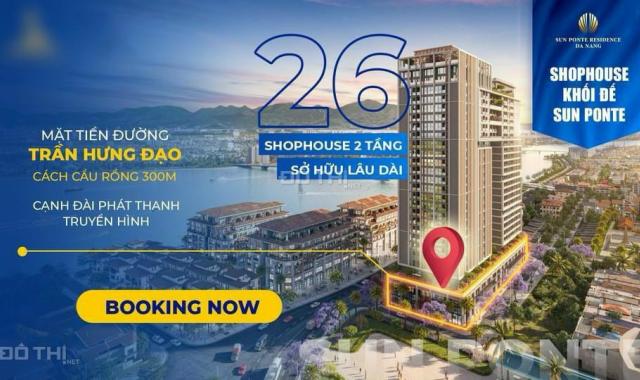 Mở bán Shophouse cầu Rồng Đà Nẵng Sun Ponte Residence, sở hữu lâu dài, duy nhất 26 căn