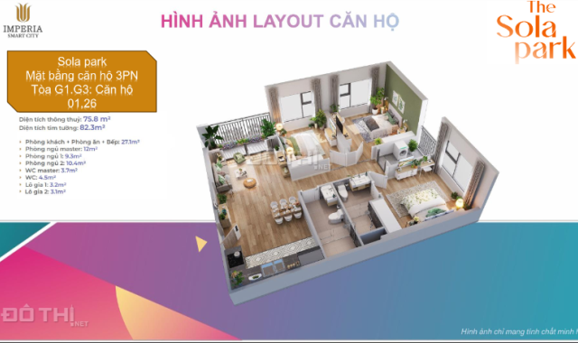 Cơ hội cuối cùng sở hữu căn hộ giá rẻ nhất Vinhomes Smart City -Imperia The Sola Park giá từ 5x tri