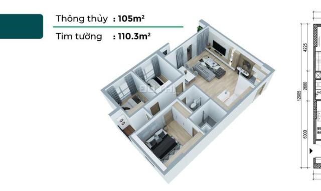 Bán hoa hậu ban công Đông Nam 105m2 3 PN tại Phương Đông Green Home nhận nhà ở ngay LH 0909860283