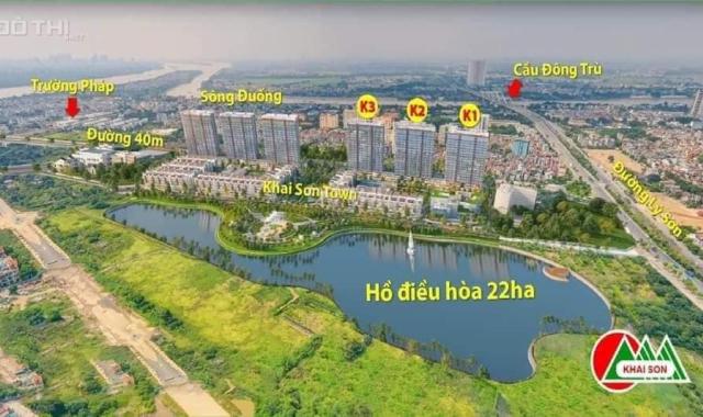 Bán căn 89m(2ngu+2w) Khai Sơn , căn hộ tầng thấp. Chiết khấu 12,5%, 0%ls 18 tháng