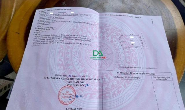 Bán đất Khê Nữ Đông Anh ngõ thông tứ phía đường ô tô 7 chỗ đỗ cửa.