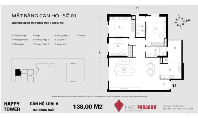 Chỉ 7,4 tỷ sở hữu căn hộ 3 PN - 138m2, view cực đẹp, khó tìm ở Cầu Giấy - LH 0862 186 396