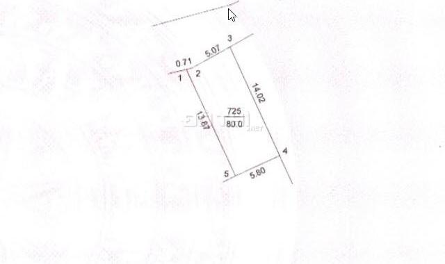 Bán gấp lô đất nền 80m2, mặt đường trục chính, nở hậu