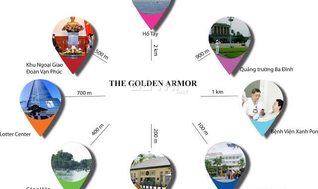 Chuyển nhượng căn hộ 3 ngủ The Golden Armor, Giảng Võ, Ba Đình chỉ 10 tỷ