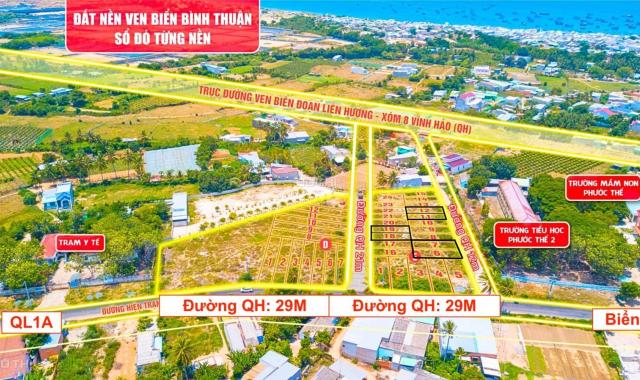 BÁN ĐẤT VEN MẶT BIỂN BÌNH THUẬN 969 TRIỆU 90M2 HUYỆN TUY PHONG VPĐD 76 QUANG TRUNG NHA TRANG BẢO