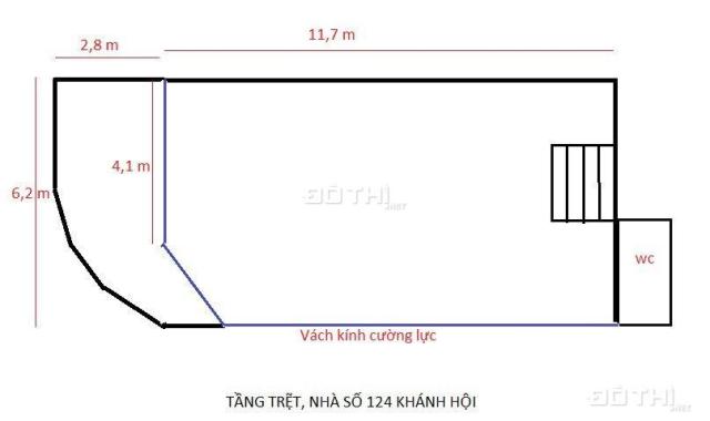 Cho thuê văn phòng tại Đường Khánh Hội, Phường 6, Quận 4, Hồ Chí Minh diện tích 90m2 giá 24 Triệu/t