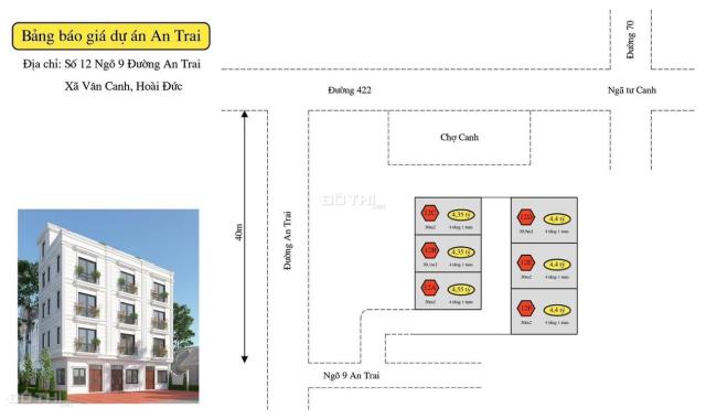 Bán nhà riêng tại Xã Vân Canh, Hoài Đức, HN. Diện tích sử dụng 155m2 giá 4.3 Tỷ.Lh 0818.340.242