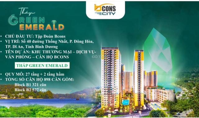 Căn hộ chung cư Đông Hòa, Dĩ An, Bình Dương - Căn hộ chung Cư Bcons City - Green Emerald