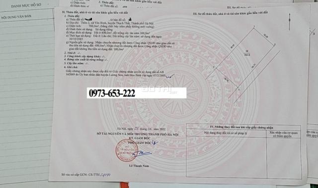 Bán 4.692m2 đất khu du lịch Thác Bạc Suối Sao - Yên Bình - Thạch Thất - HN
