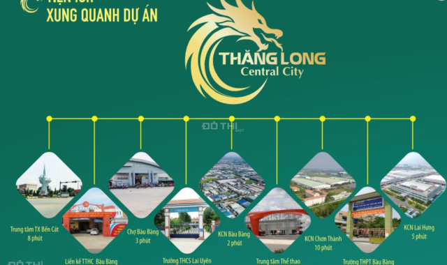 Đất nền TT Lai uyên, Bàu Bàng, Đường DT750 chỉ 450tr/100m2- sổ hồng riêng