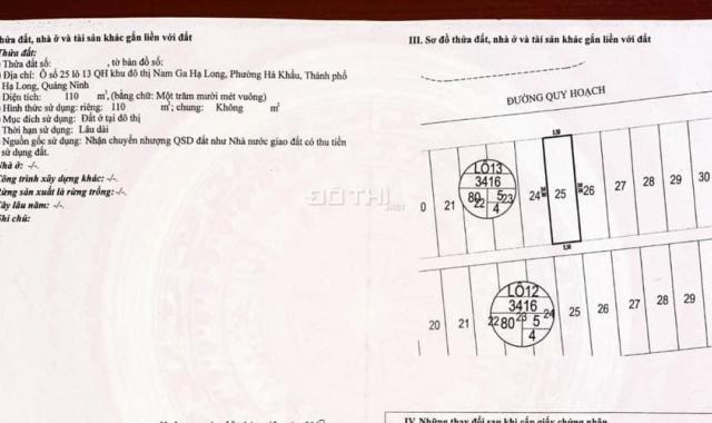 BÁN L13 KĐT NAM GA,HẠ LONG.DT:110M2,MT:5.5M.H:BẮC SIÊU ĐẸP !!!