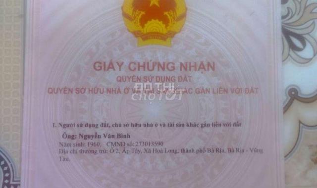 Cần bán nhà gần Chợ Hòa Long sổ hồng riêng