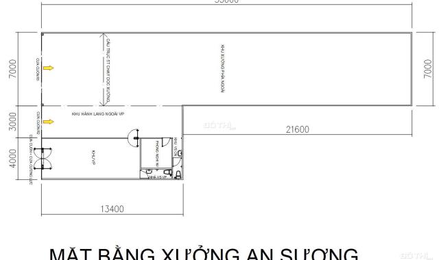 Giá rẻ 50tr-Cho thuê nhà xưởng MT QL22 gần BX An Sương có văn phòng, showroom 400m2