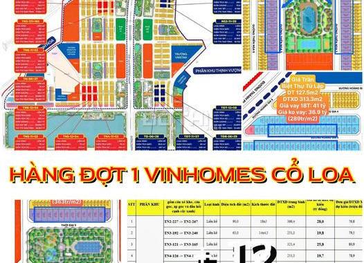 Bảng giá chính thức Vinhomes Cổ Loa Đông Anh - Vinhomes Global Gate của CĐT