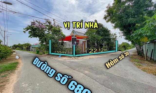 Bán Nhà mái thái đẹp góc 2 mt đường nhựa 686, xã Thái Mỹ.