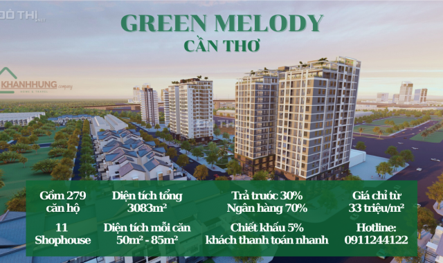 DỰ ÁN CĂN HỘ GREEN MELODY CẦN THƠ - NƠI AN CƯ LÝ TƯỞNG!