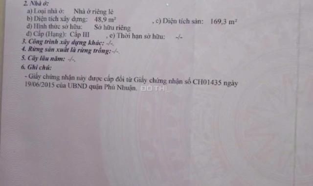 Nhà 4 TẤM, tại phường 9 quận Phú Nhuận. Nhà có 4 phòng ngủ , hiện nhà đang cho thuê full phòng