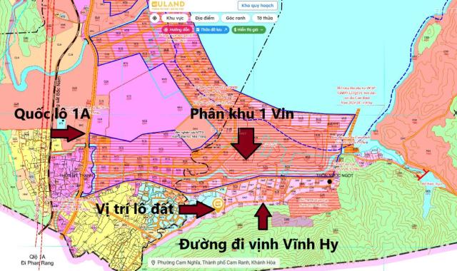 Suất đầu tư đất nền chỉ 1,x tỷ ngay sát đại dự án Vin CAM RANH (200M)