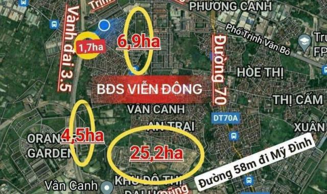 Duy nhất! Chủ gửi E bán 5 lô dịch vụ Vân Canh: 40m2, 46m2, 50m2, 52, 55m2 hàng hiếm, SĐCC