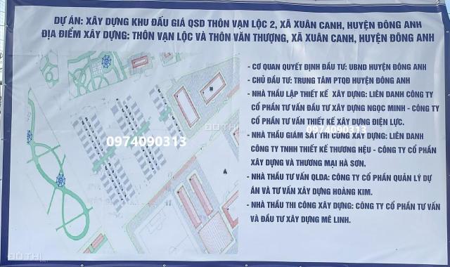 Đất đấu giá Thôn Vạn Lộc 2, Xã Xuân Canh, huyện Đông Anh, TP Hà Nội