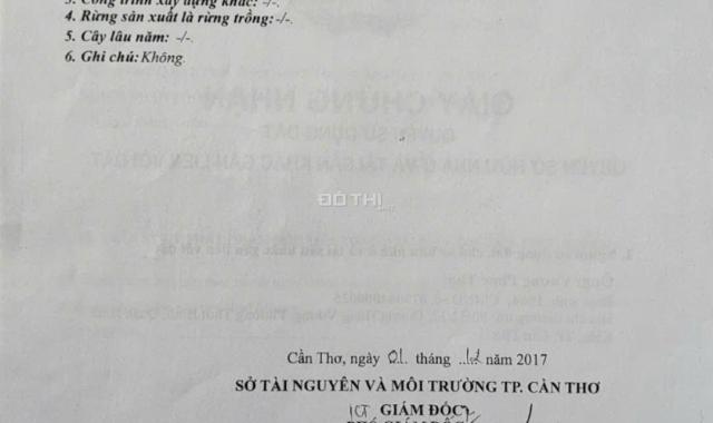 Cần bán đất giá 3,6 tỷ VND tại Phường Long Hòa, Bình Thủy, Cần Thơ với pháp lý sổ sẵn