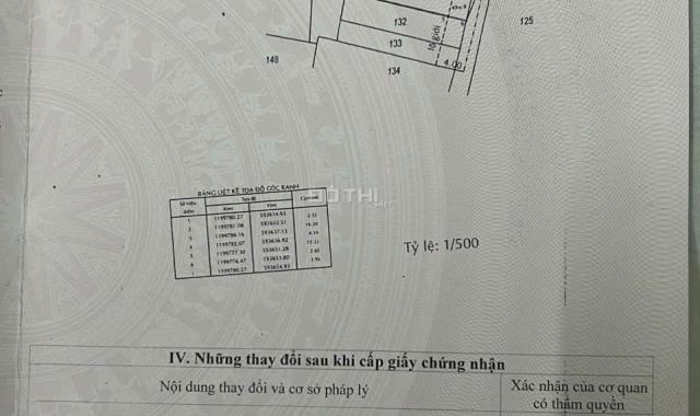 Đất Hóc Môn, lô đất hẻm 2 sẹc ngắn đường Hậu Lân, dt 72.8m, có 62.5m thổ cư, xã Bà Điểm.