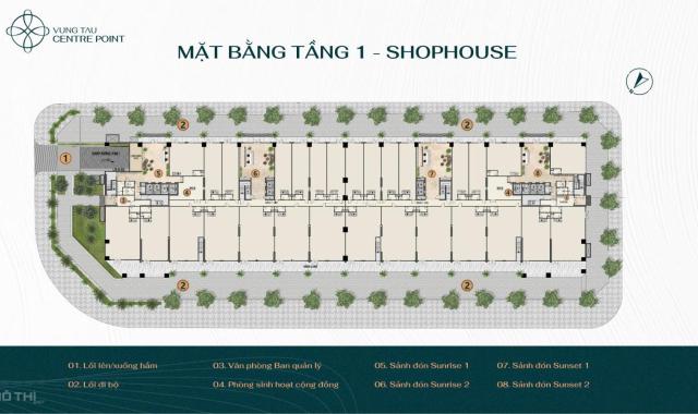 HOT SHOPHOUSE TẠI VUNG TAU CENTRE POINT, GIÁ 12,5 TỶ, 200M2, 3 TẦNG, MẶT TIỀN 16M