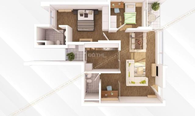 Bán căn hộ 2 ngủ 2 vệ sinh, 83m2 - chung cư Rừng cọ , KĐT Ecopark - gía tốt chỉ 3 tỷ 0****