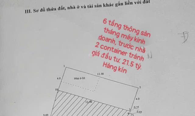 Chính chủ tôi cần bán gấp tòa nhà văn phòng 6 tầng thông san thang máy, Mặt phố Dương Khuê