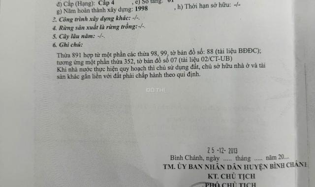 Bán nhà cấp 4 DT 4x11 (52m²) nở hậu L. Giá 2,350 tỷ SHR Full nội thất Vĩnh Lộc B