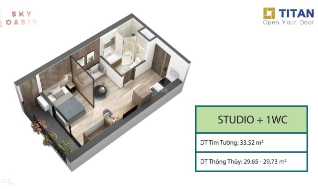 Bán căn hộ Studio tầng cao - chung cư sky oasis Ecopark , View Sông Hồng - Giá 1,740 bao thuế phí