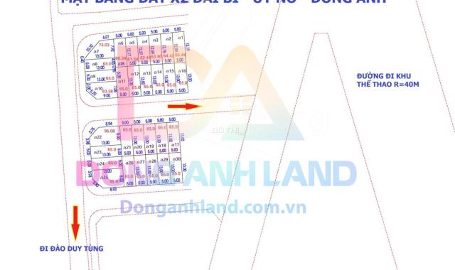 Bán đất đấu giá X2 Đài Bi, Uy Nỗ, Đông Anh, Hà Nội